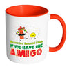 Funny BFF Mug One Amigo White 11oz Accent Coffee Mugs