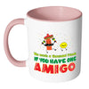 Funny BFF Mug One Amigo White 11oz Accent Coffee Mugs