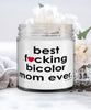 Funny Bicolor Cat Candle B3st F-cking Bicolor Mom Ever 9oz Vanilla Scented Candles Soy Wax