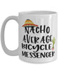 Funny Bicycle Messenger Mug Nacho Average Bicycle Messenger Coffee Cup 15oz White