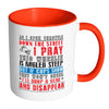 Funny Biker Prayer Mug As I Open Throttle Down The White 11oz Accent Coffee Mugs