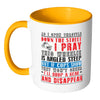 Funny Biker Prayer Mug As I Open Throttle Down The White 11oz Accent Coffee Mugs