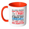 Funny Biker Prayer Mug As I Open Throttle Down The White 11oz Accent Coffee Mugs