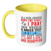 Funny Biker Prayer Mug As I Open Throttle Down The White 11oz Accent Coffee Mugs