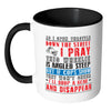 Funny Biker Prayer Mug As I Open Throttle Down The White 11oz Accent Coffee Mugs