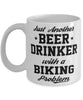 Funny Biking Mug Just Another Beer Drinker With A Biking Problem Coffee Cup 11oz White