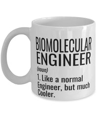 Funny Biomolecular Engineer Mug Like A Normal Engineer But Much Cooler Coffee Cup 11oz 15oz White