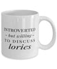 Funny Bird Mug Introverted But Willing To Discuss Lories Coffee Mug 11oz White