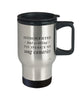 Funny Bird Travel Mug Introverted But Willing To Discuss Song Canaries 14oz Stainless Steel Black