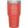 Funny Birthday Cat Dad Mom Tumbler It Is In The Litter Box Laser Etched 30oz Stainless Steel Tumbler