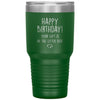 Funny Birthday Cat Dad Mom Tumbler It Is In The Litter Box Laser Etched 30oz Stainless Steel Tumbler