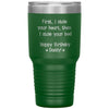 Funny Birthday Fur Father Tumbler First I Stole Your Heart Then I Stole Your Bed Daddy Laser Etched 30oz Stainless Steel Tumbler