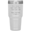 Funny Birthday Fur Father Tumbler First I Stole Your Heart Then I Stole Your Bed Daddy Laser Etched 30oz Stainless Steel Tumbler