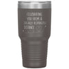 Funny Birthday Graduation Tumbler Celebrating From A Socially Responsible Distance Laser Etched 30oz Stainless Steel Tumbler