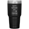 Funny Birthday Tumbler for Fathers From Your Swimming Champion Laser Etched 30oz Stainless Steel Tumbler