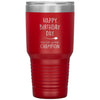 Funny Birthday Tumbler for Fathers From Your Swimming Champion Laser Etched 30oz Stainless Steel Tumbler