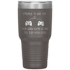 Funny Birthday Tumbler for Gamer Husband Wife I Promise To Love You Laser Etched 30oz Stainless Steel Tumbler