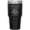 Funny Birthday Tumbler For Husband Boyfriend Lucky For You I Like Older Men Laser Etched 30oz Stainless Steel Tumbler