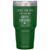 Funny Birthday Tumbler For Husband Boyfriend Lucky For You I Like Older Men Laser Etched 30oz Stainless Steel Tumbler