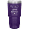 Funny Birthday Tumbler For Husband Boyfriend Lucky For You I Like Older Men Laser Etched 30oz Stainless Steel Tumbler