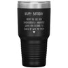 Funny Birthday Tumbler For Step Father Dad From The Kid You Inadvertently Inherited Laser Etched 30oz Stainless Steel Tumbler