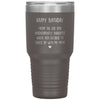 Funny Birthday Tumbler For Step Father Dad From The Kid You Inadvertently Inherited Laser Etched 30oz Stainless Steel Tumbler