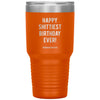 Funny Birthday Tumbler Happy Shittiest Birthday Ever Quarantine 2020 Laser Etched 30oz Stainless Steel Tumbler