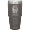 Funny Birthday Tumbler Happy Shittiest Birthday Ever Quarantine 2020 Laser Etched 30oz Stainless Steel Tumbler