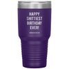 Funny Birthday Tumbler Happy Shittiest Birthday Ever Quarantine 2020 Laser Etched 30oz Stainless Steel Tumbler