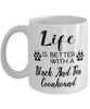 Funny Black And Tan Coonhound Dog Mug Life Is Better With A Black And Tan Coonhound Coffee Cup 11oz 15oz White