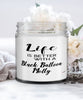 Funny Black Balloon Molly Fish Candle Life Is Better With A Black Balloon Molly 9oz Vanilla Scented Candles Soy Wax