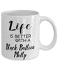 Funny Black Balloon Molly Fish Mug Life Is Better With A Black Balloon Molly Coffee Cup 11oz 15oz White