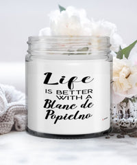 Funny Blanc De Popielno Rabbit Candle Life Is Better With A Blanc De Popielno 9oz Vanilla Scented Candles Soy Wax