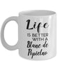 Funny Blanc De Popielno Rabbit Mug Life Is Better With A Blanc De Popielno Coffee Cup 11oz 15oz White