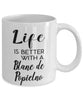 Funny Blanc De Popielno Rabbit Mug Life Is Better With A Blanc De Popielno Coffee Cup 11oz 15oz White