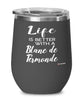 Funny Blanc De Termonde Rabbit Wine Glass Life Is Better With A Blanc De Termonde 12oz Stainless Steel Black