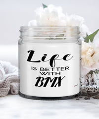 Funny BMX Candle Life Is Better With BMX 9oz Vanilla Scented Candles Soy Wax