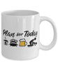 Funny Bobsledder Mug Adult Humor Plan For Today Bobsledding Coffee Mug 11oz 15oz White