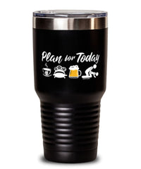 Funny Bobsledder Tumbler Adult Humor Plan For Today Bobsledding 30oz Stainless Steel