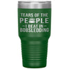 Funny Bobsledder Tumbler Tears of The People I beat In Bobsledding Laser Etched 30oz Stainless Steel Tumbler