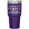 Funny Bobsledder Tumbler Tears of The People I beat In Bobsledding Laser Etched 30oz Stainless Steel Tumbler