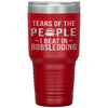 Funny Bobsledder Tumbler Tears of The People I beat In Bobsledding Laser Etched 30oz Stainless Steel Tumbler