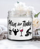 Funny Bodybuilder Candle Adult Humor Plan For Today Bodybuilding Wine 9oz Vanilla Scented Candles Soy Wax