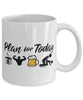 Funny Bodybuilder Mug Adult Humor Plan For Today Bodybuilding Coffee Mug 11oz 15oz White