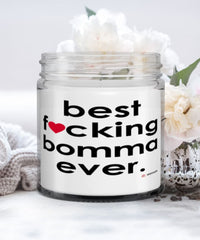 Funny Bomma Candle B3st F-cking Bomma Ever 9oz Vanilla Scented Candles Soy Wax