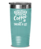 Funny Bookkeeper Tumbler Never Trust A Bookkeeper That Doesn't Drink Coffee and Swears A Lot 20oz 30oz Stainless Steel