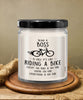 Funny Boss Candle Being A Boss is Easy It's Like Riding A Bike Except 9oz Vanilla Scented Candles Soy Wax