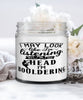 Funny Bouldering Candle I May Look Like I'm Listening But In My Head I'm Bouldering 9oz Vanilla Scented Candles Soy Wax