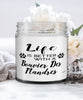 Funny Bouvier Des Flandres Dog Candle Life Is Better With A Bouvier Des Flandres 9oz Vanilla Scented Candles Soy Wax
