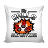 Funny Bowling Bowler Graphic Pillow Cover My Balls Are On Fire